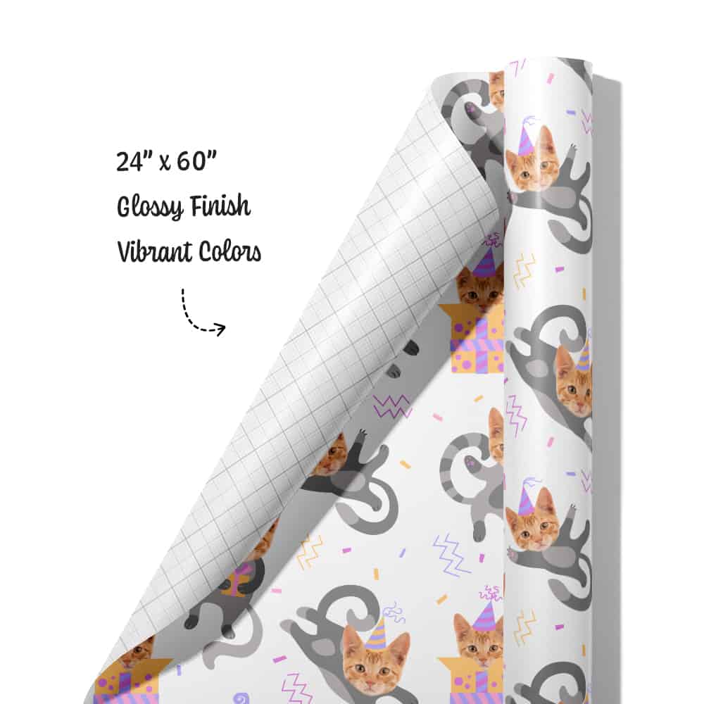 Custom Pet Wrapping Paper Roll