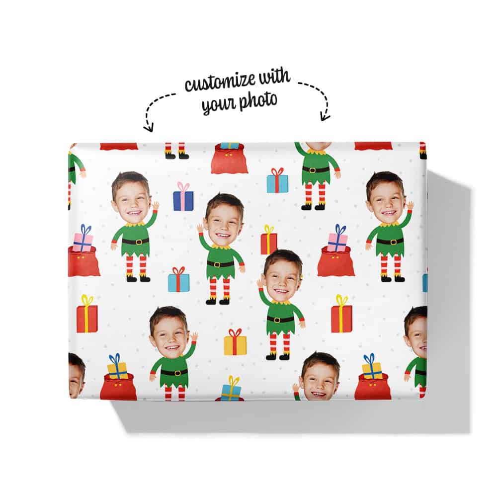 Personalized Wrapping Paper Christmas Box