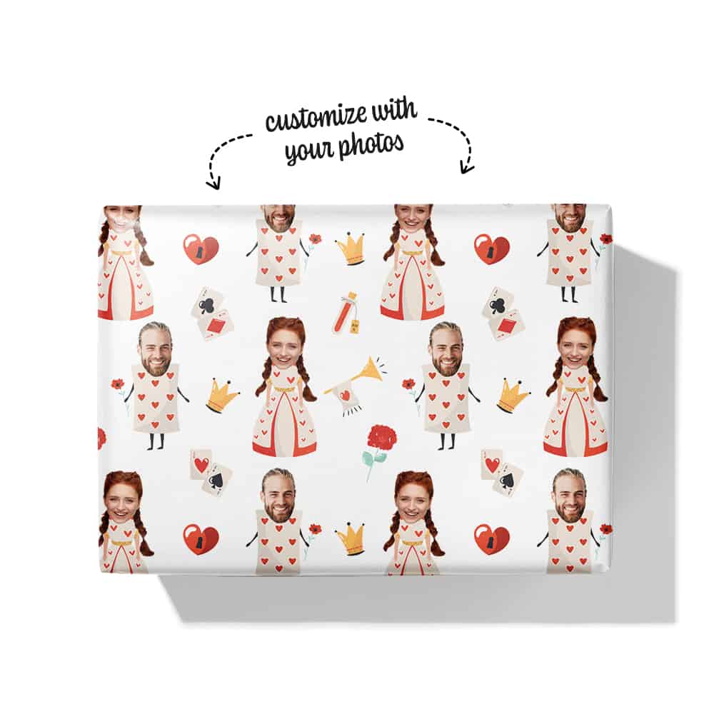 Valentine Wrapping Paper Box