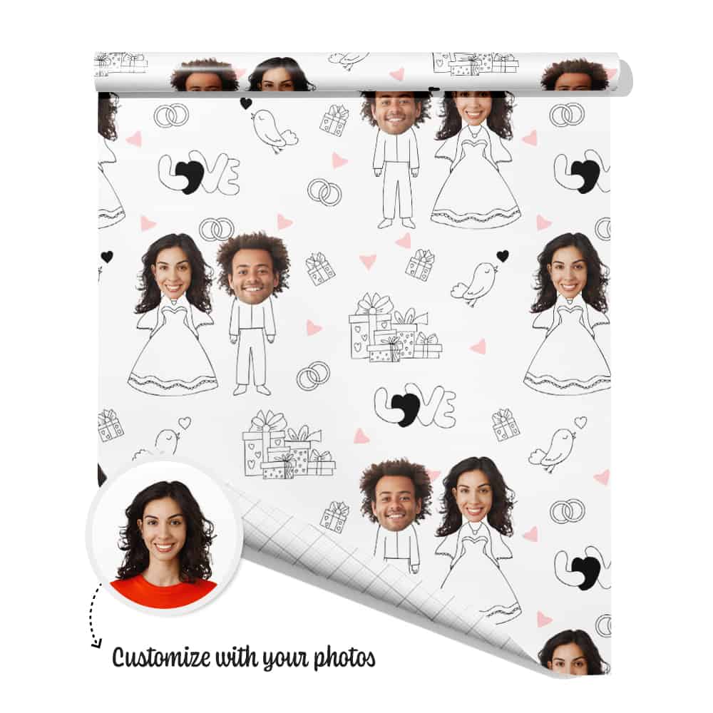 Wedding Gift Wrap Paper