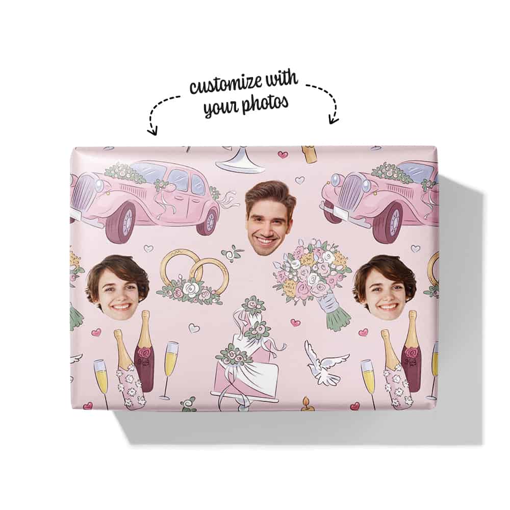 Wedding Gift Wrapping Paper Box