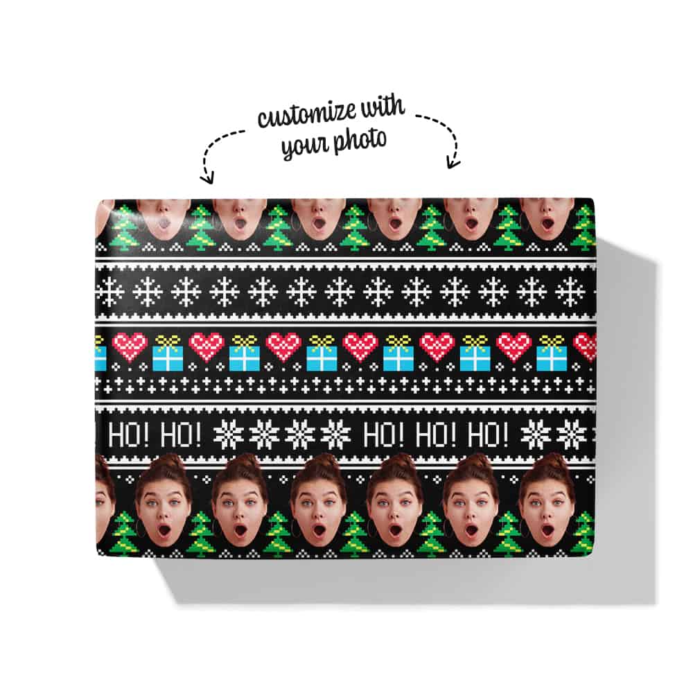 Cute Wrapping Paper Christmas Box