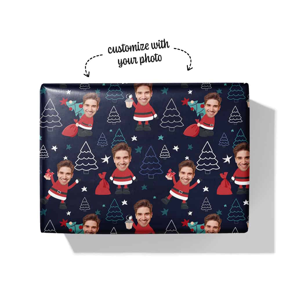 Personalized Christmas Wrapping Paper Box