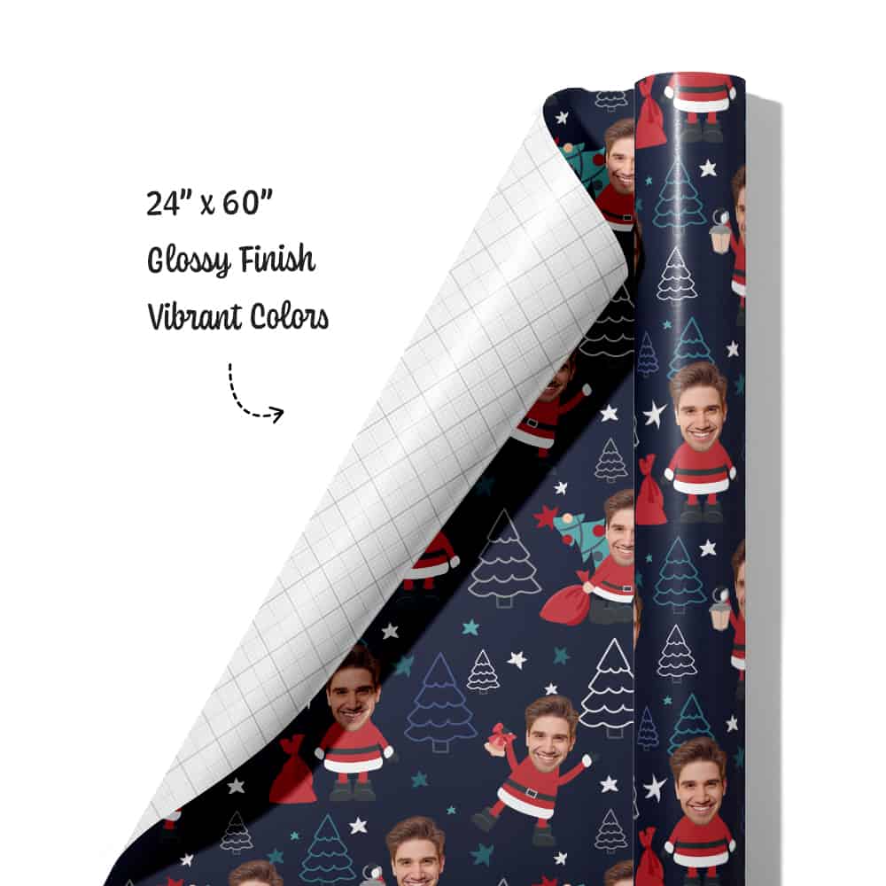 Personalized Christmas Wrapping Paper Roll