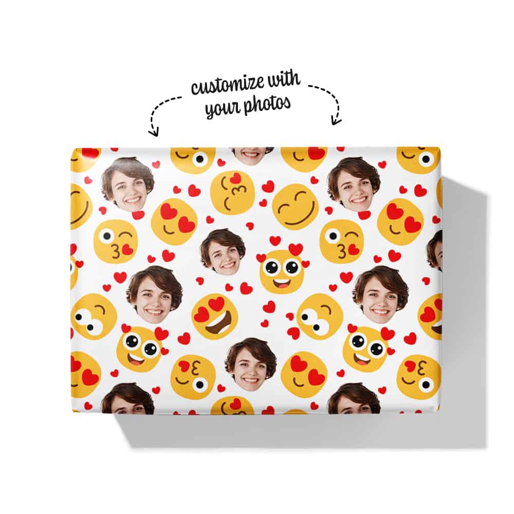Heart Emoji Wrapping Paper Box