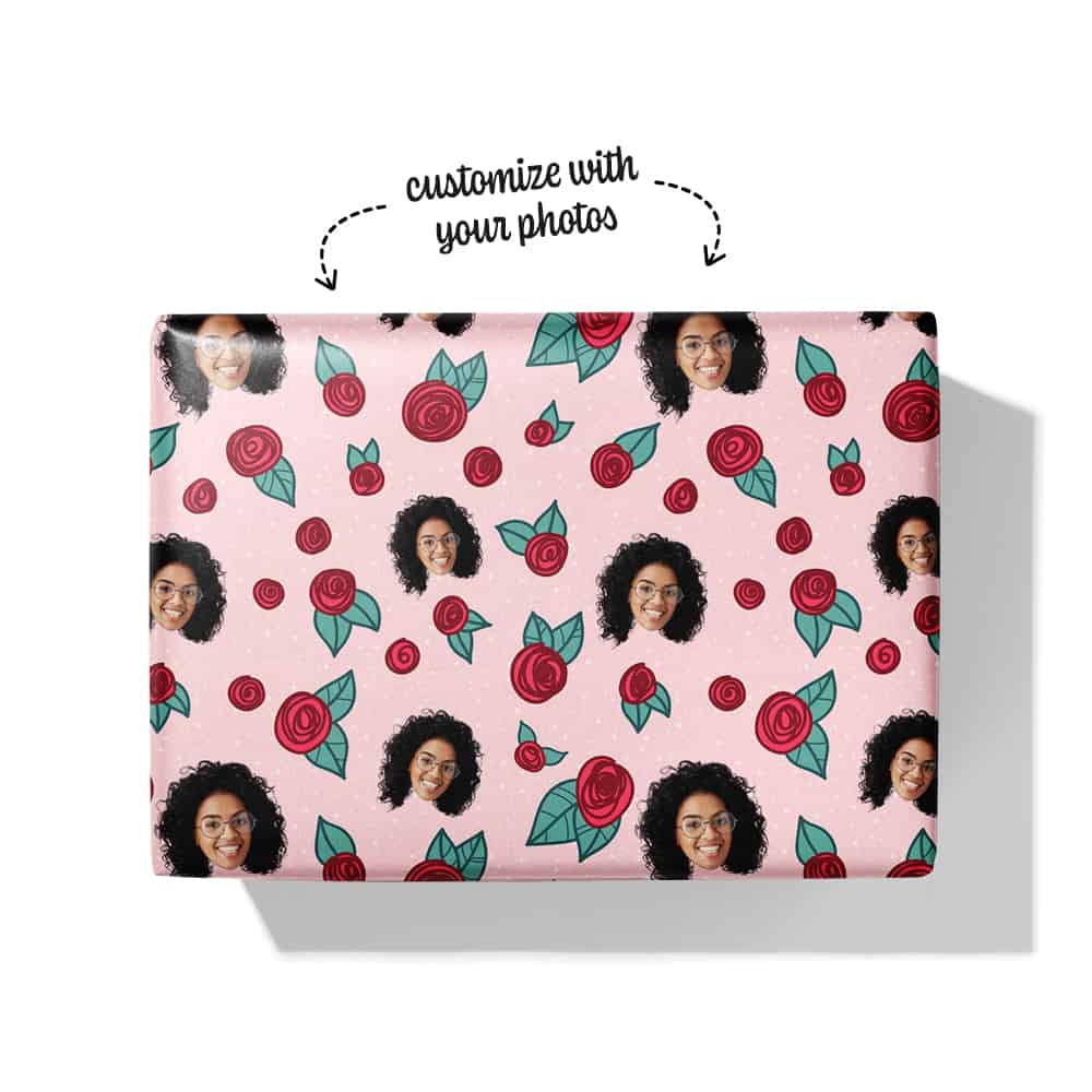 Rose Wrapping Paper Box