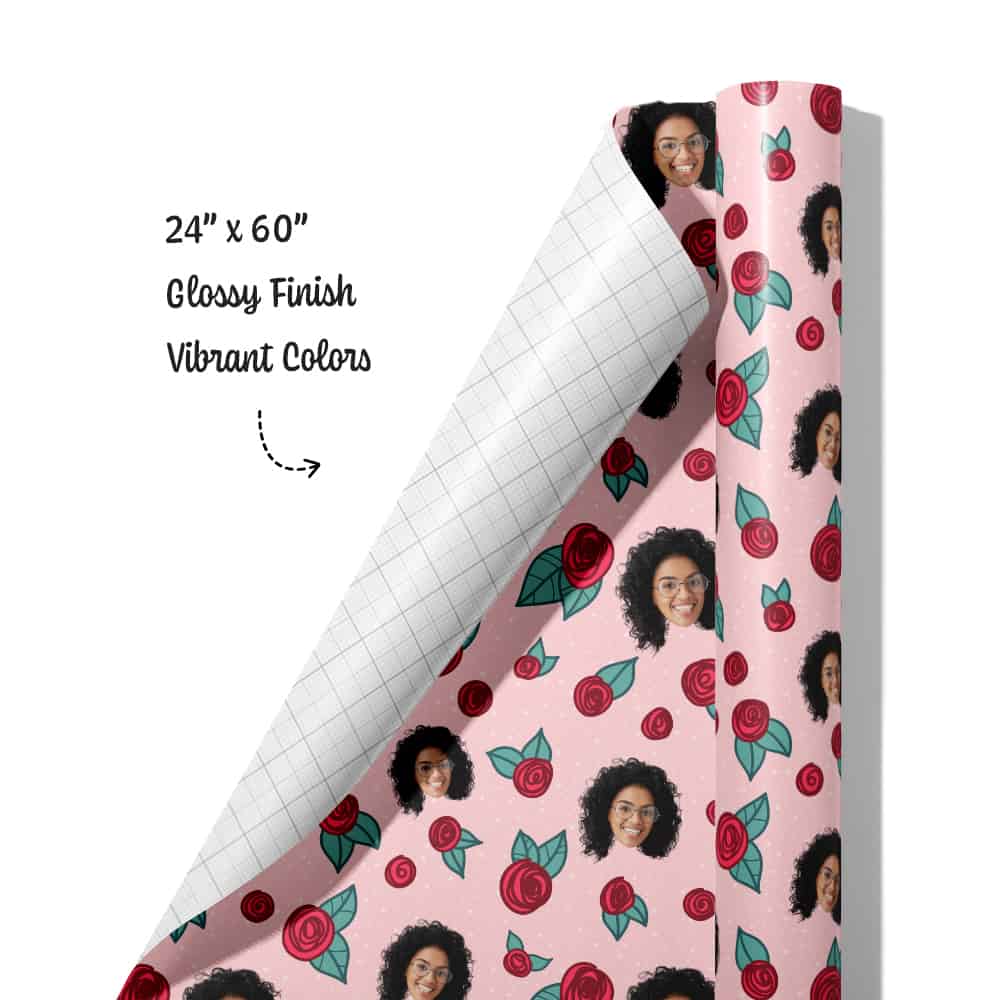 Rose Wrapping Paper Roll