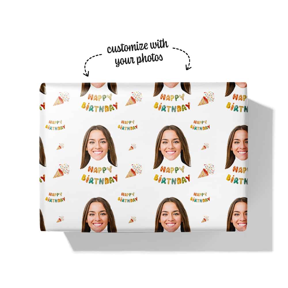 Birthday Wrapping Paper Rolls Box
