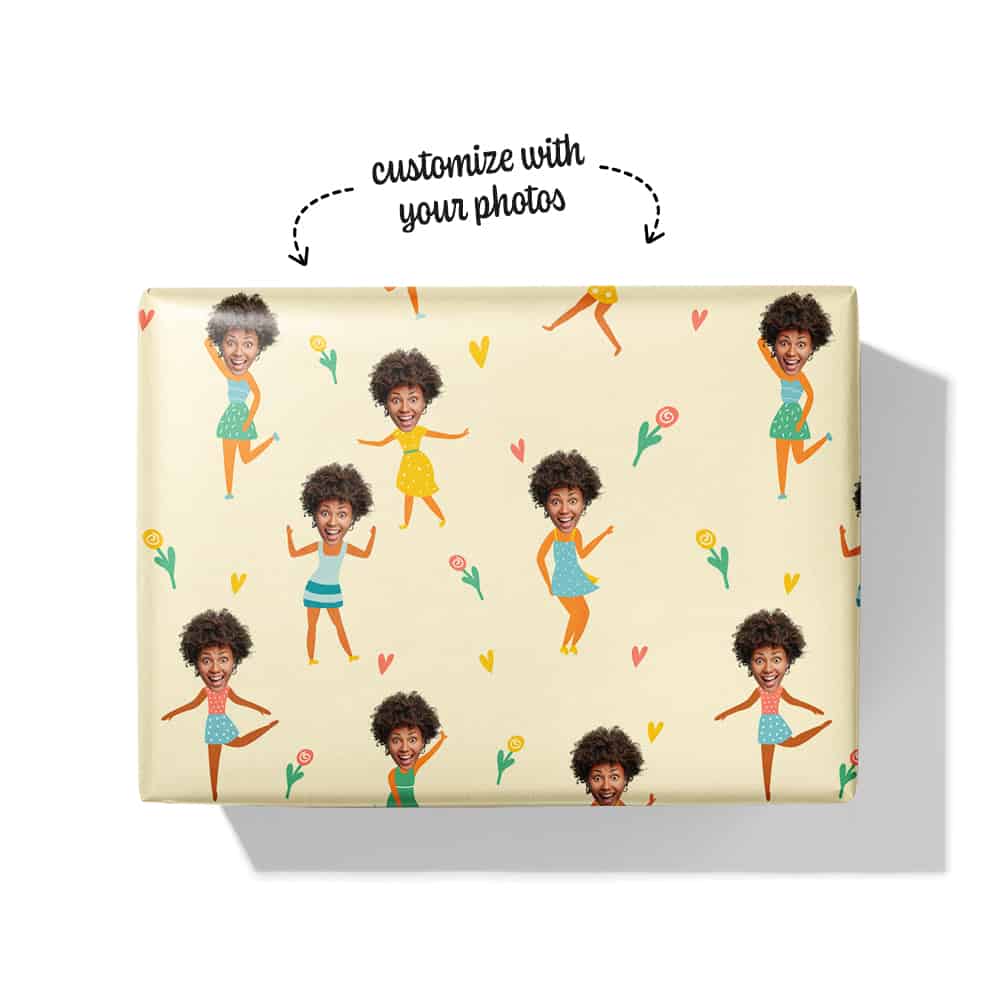 Dancing Lady Wrapping Paper Box