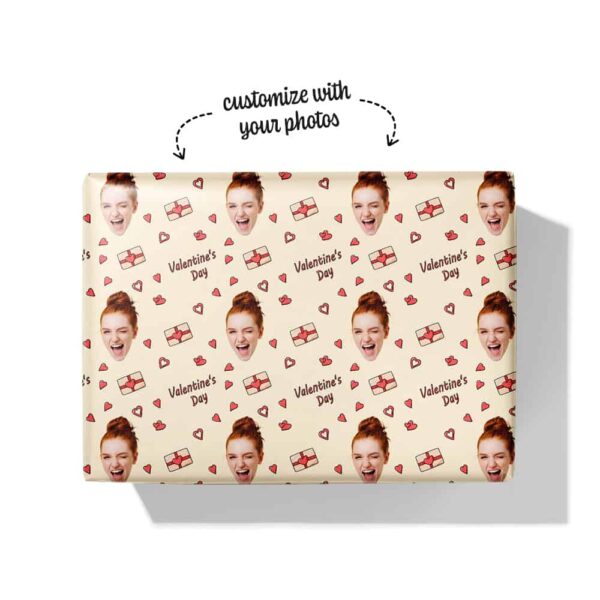 Happy Valentines Day Wrapping Paper Box