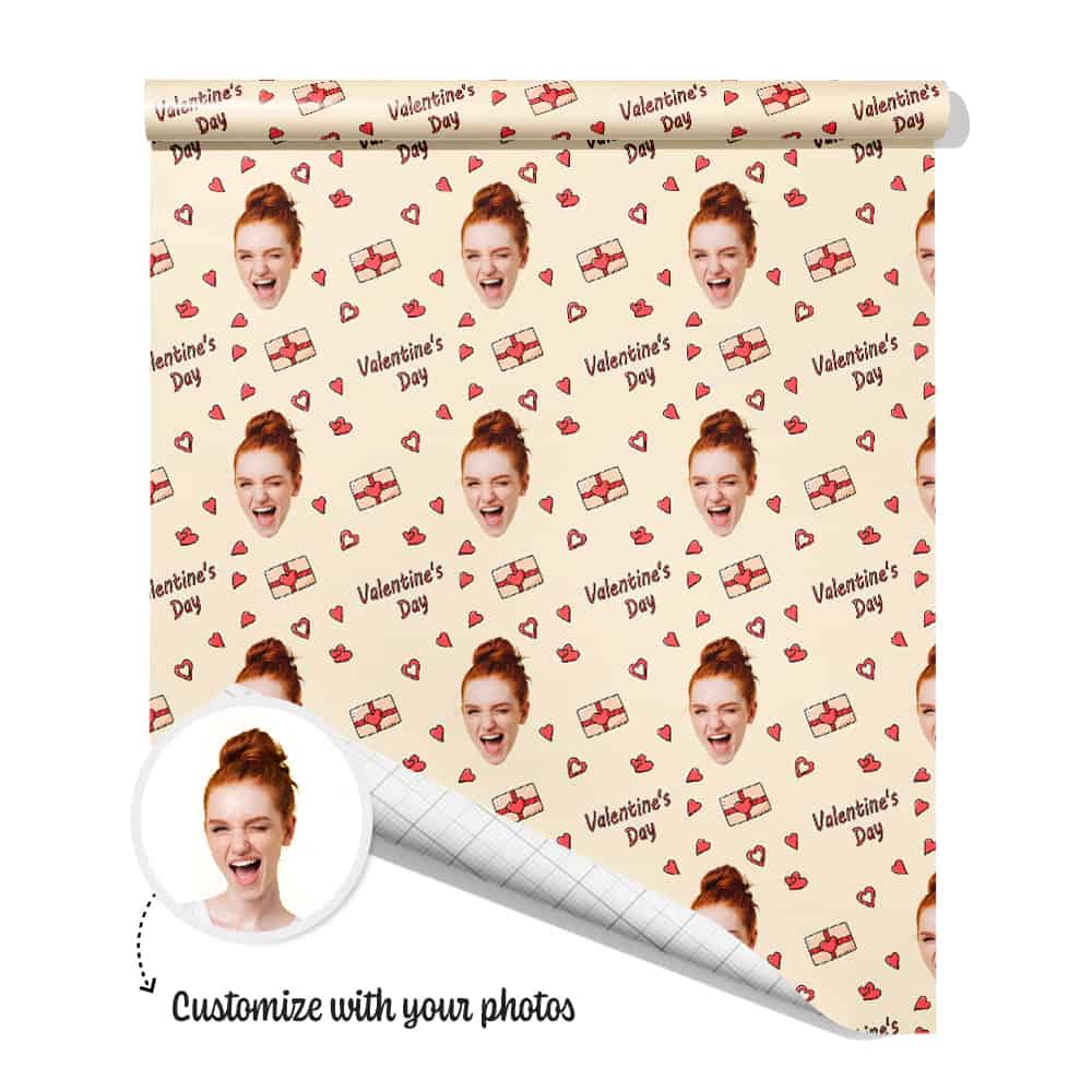 Happy Valentines Day Wrapping Paper