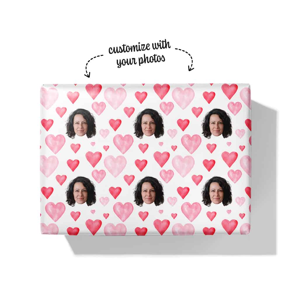 Heart Wrapping Paper Box