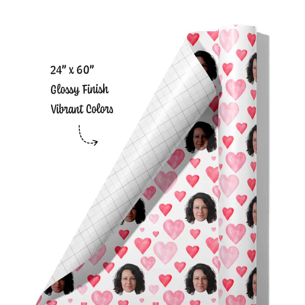 Heart Wrapping Paper Roll