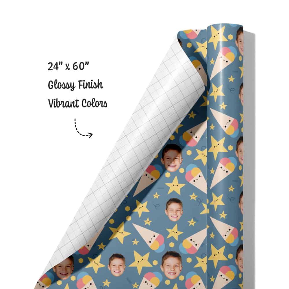 Ice Cream Wrapping Paper Roll