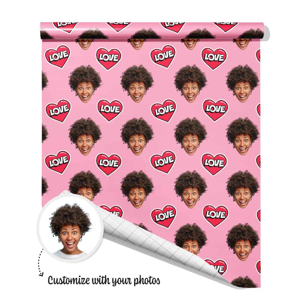 Love Hearts Wrapping Paper