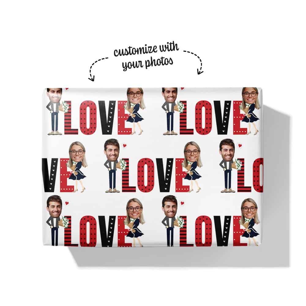 Personalized Gift Wrap Paper Box