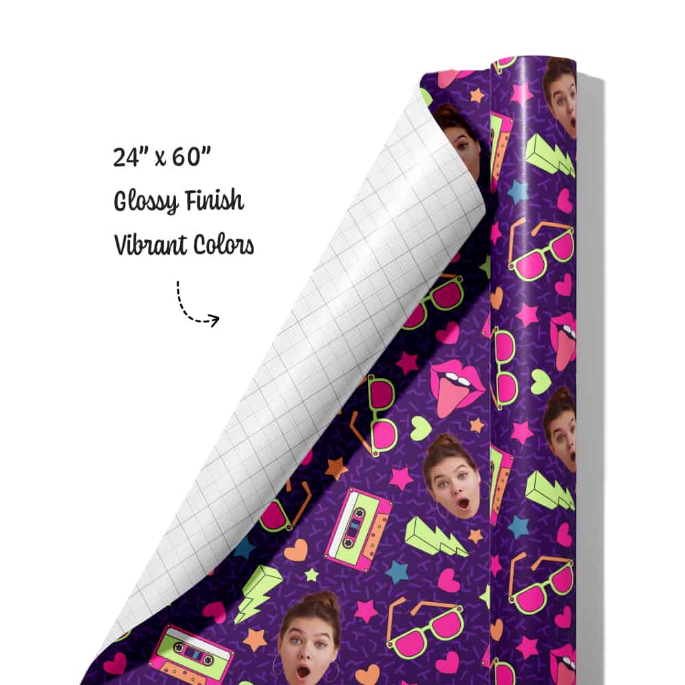 Retro Wrapping Paper Roll
