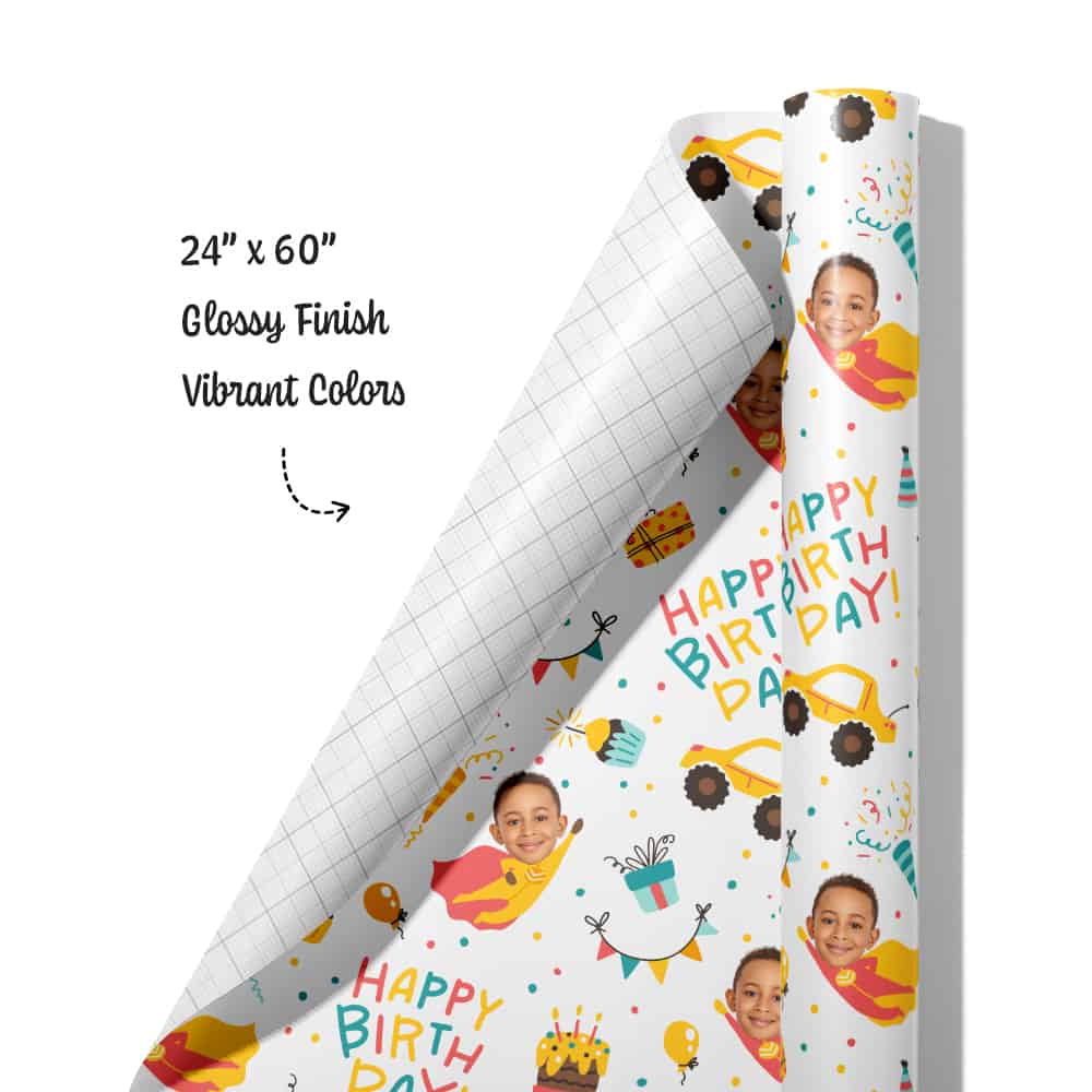Superhero Wrapping Paper Roll