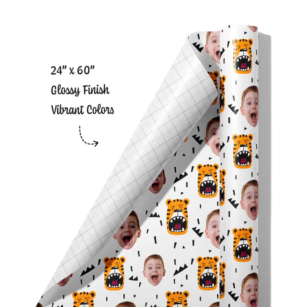 Tiger Wrapping Paper Roll