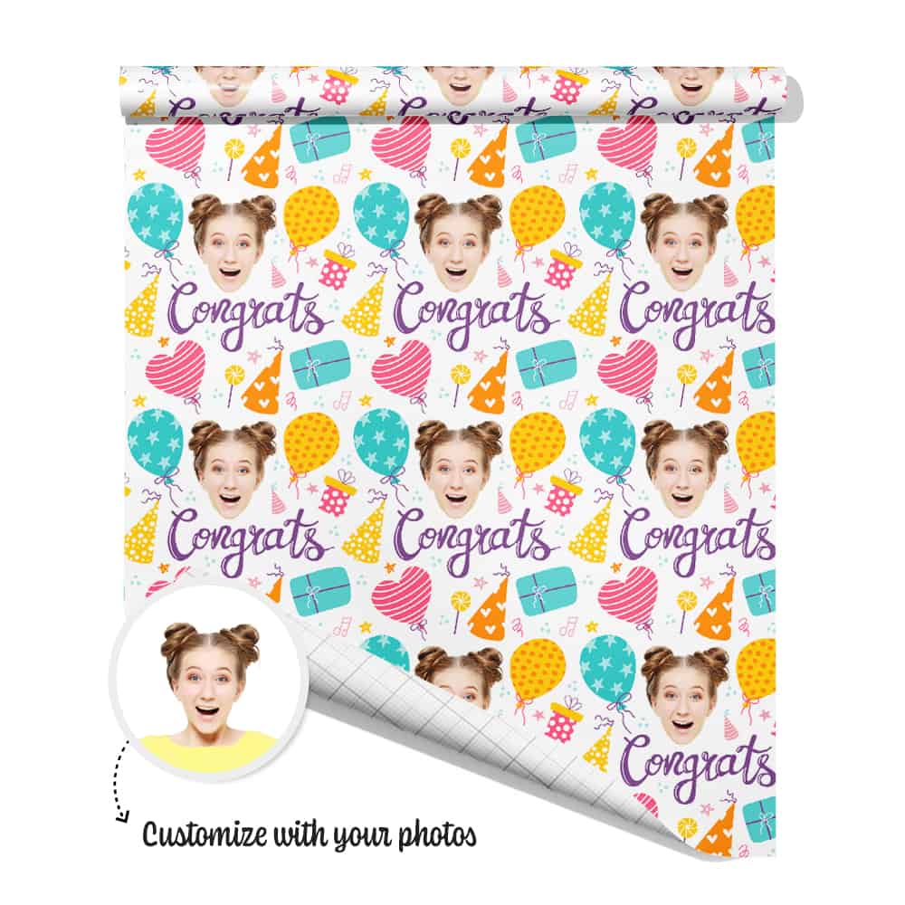 Congratulations Gift Wrapping Paper