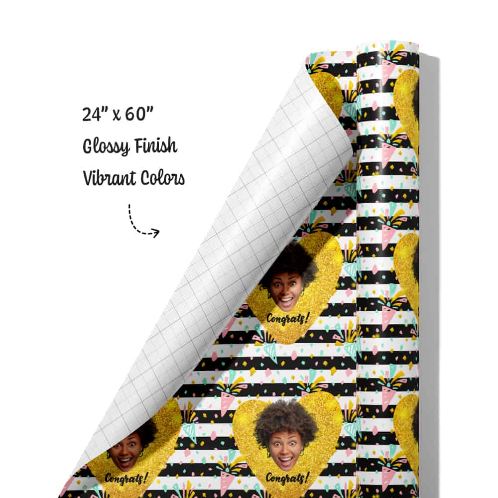 Congratulations Wrapping Paper Roll