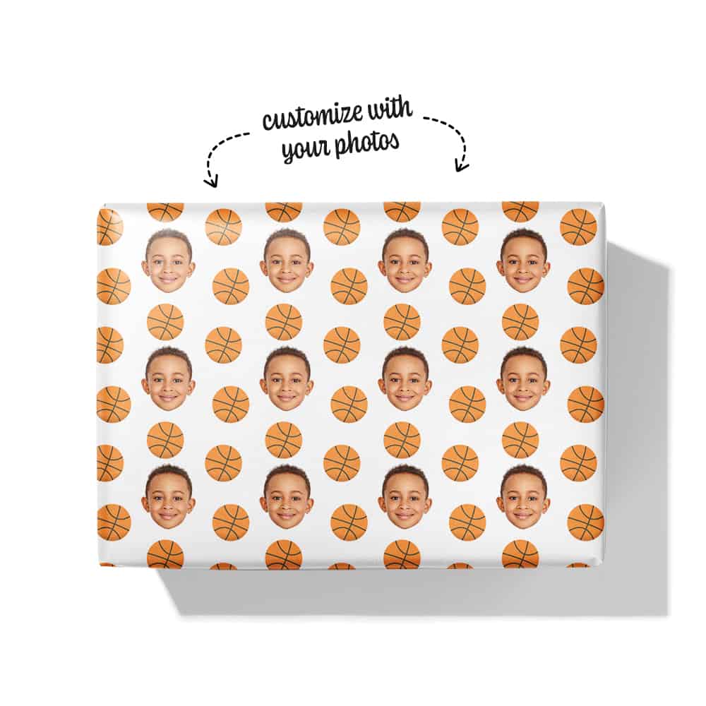 basketball wrapping paper box