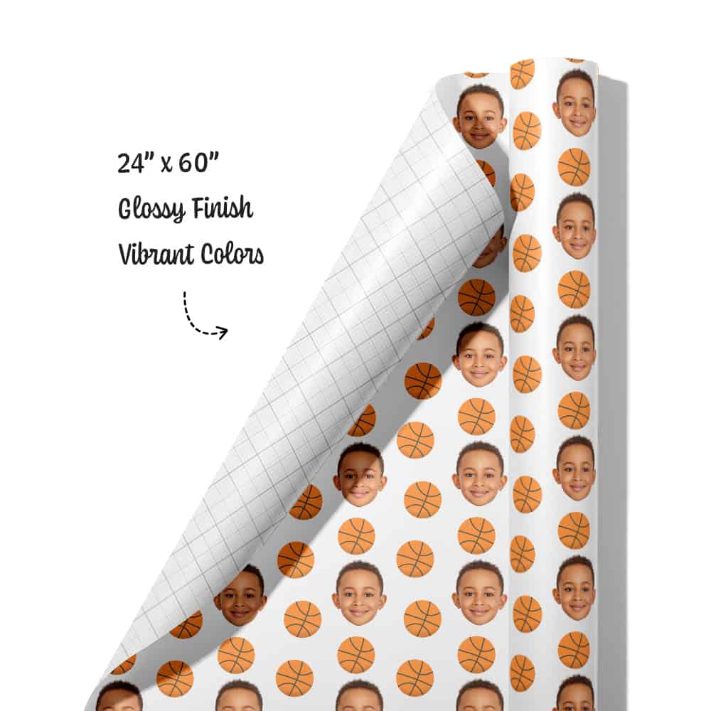 basketball wrapping paper roll