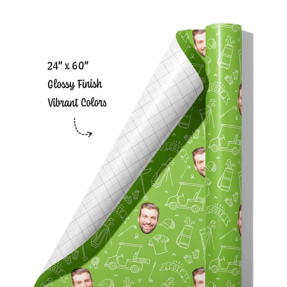 golf gift wrap roll