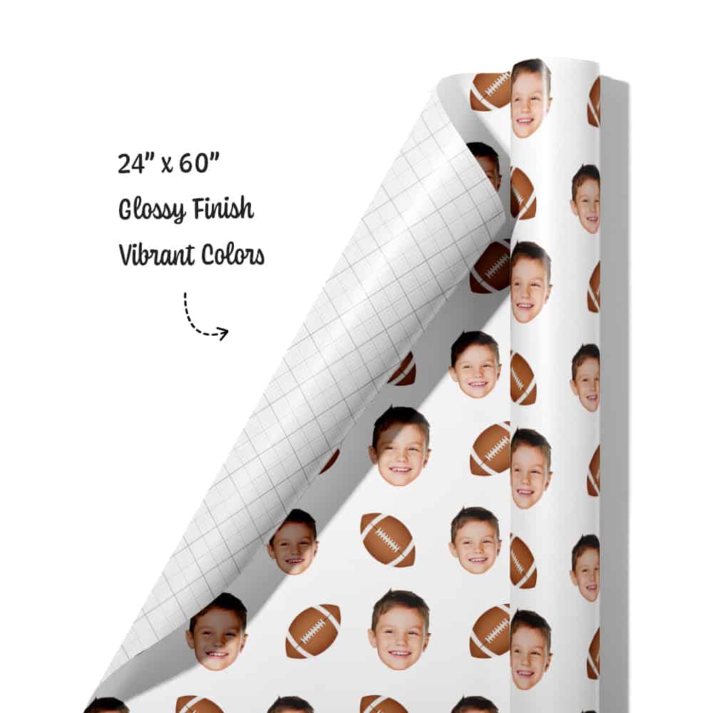 personalized football gift roll