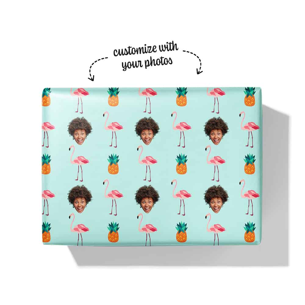 pineapple wrapping paper box
