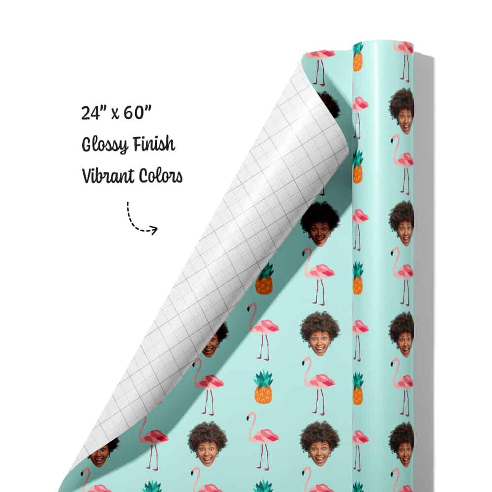 pineapple wrapping paper roll