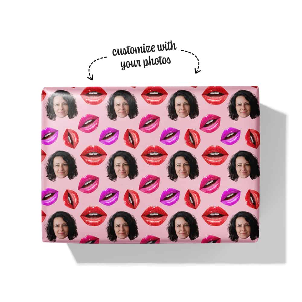 glossy lips gift wrap box