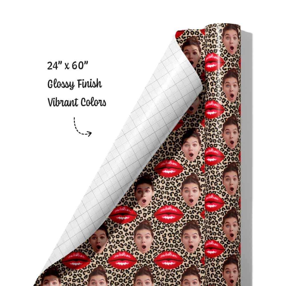 leopard print wrapping paper roll