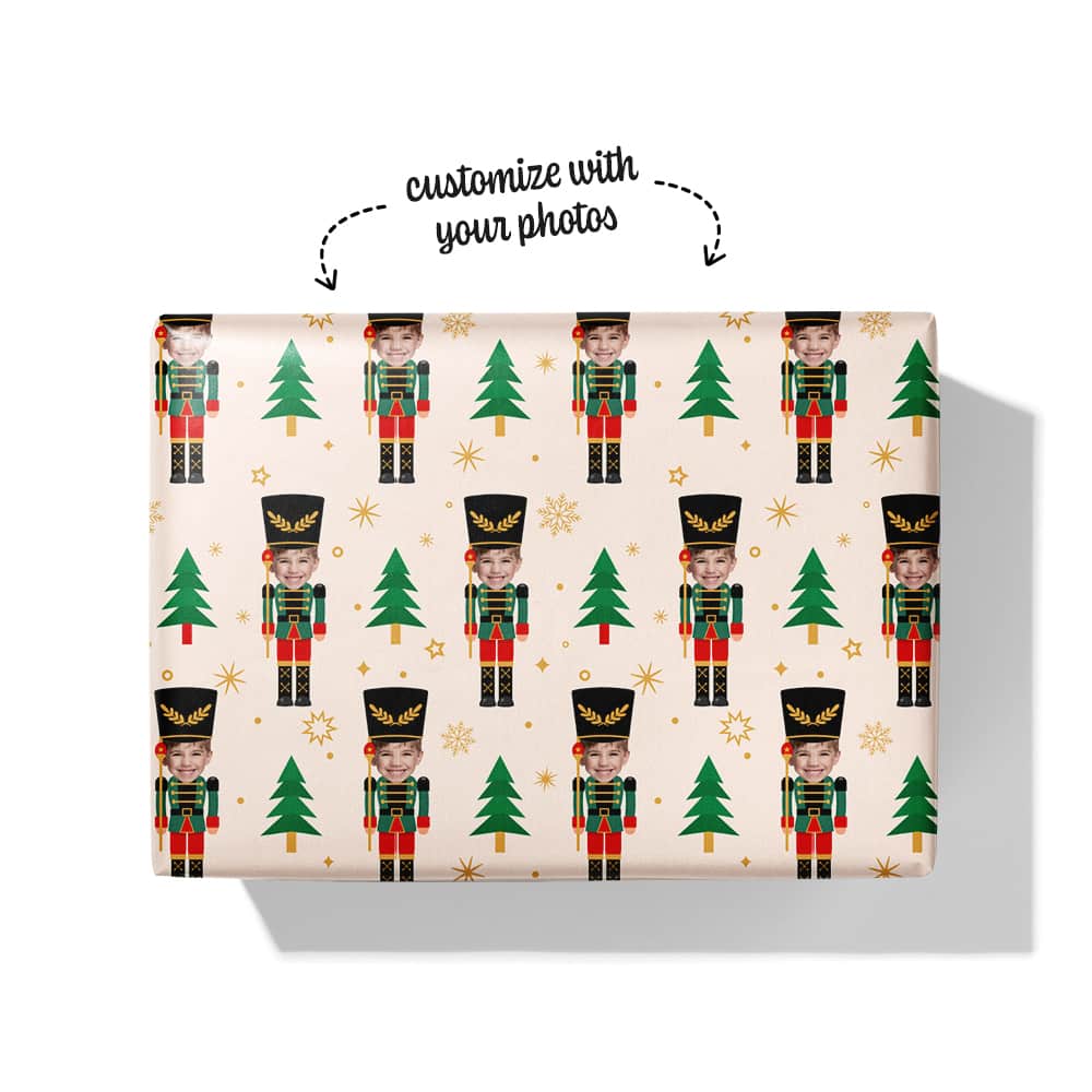 nutcracker wrapping paper box
