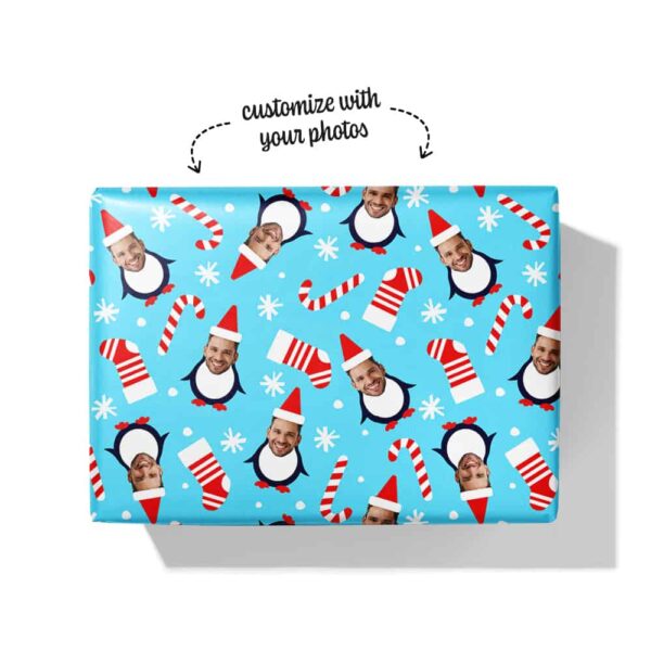 penguin wrapping paper box