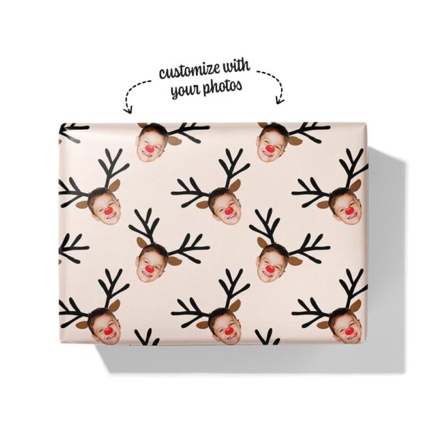 reindeer wrapping paper box