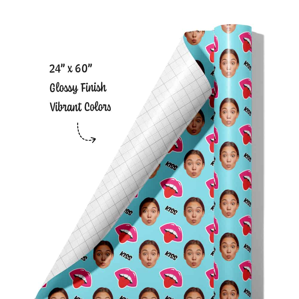 tongue gift wrap roll
