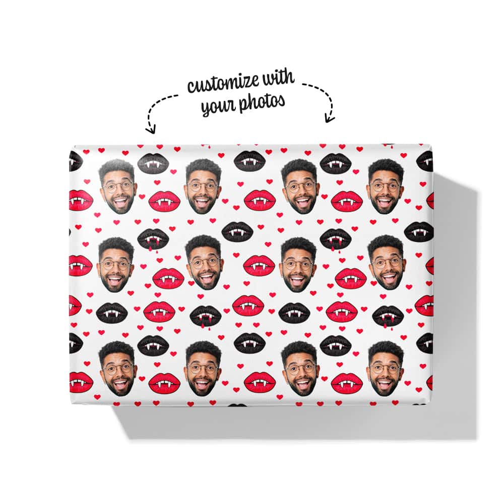 vampire lip gift wrap box
