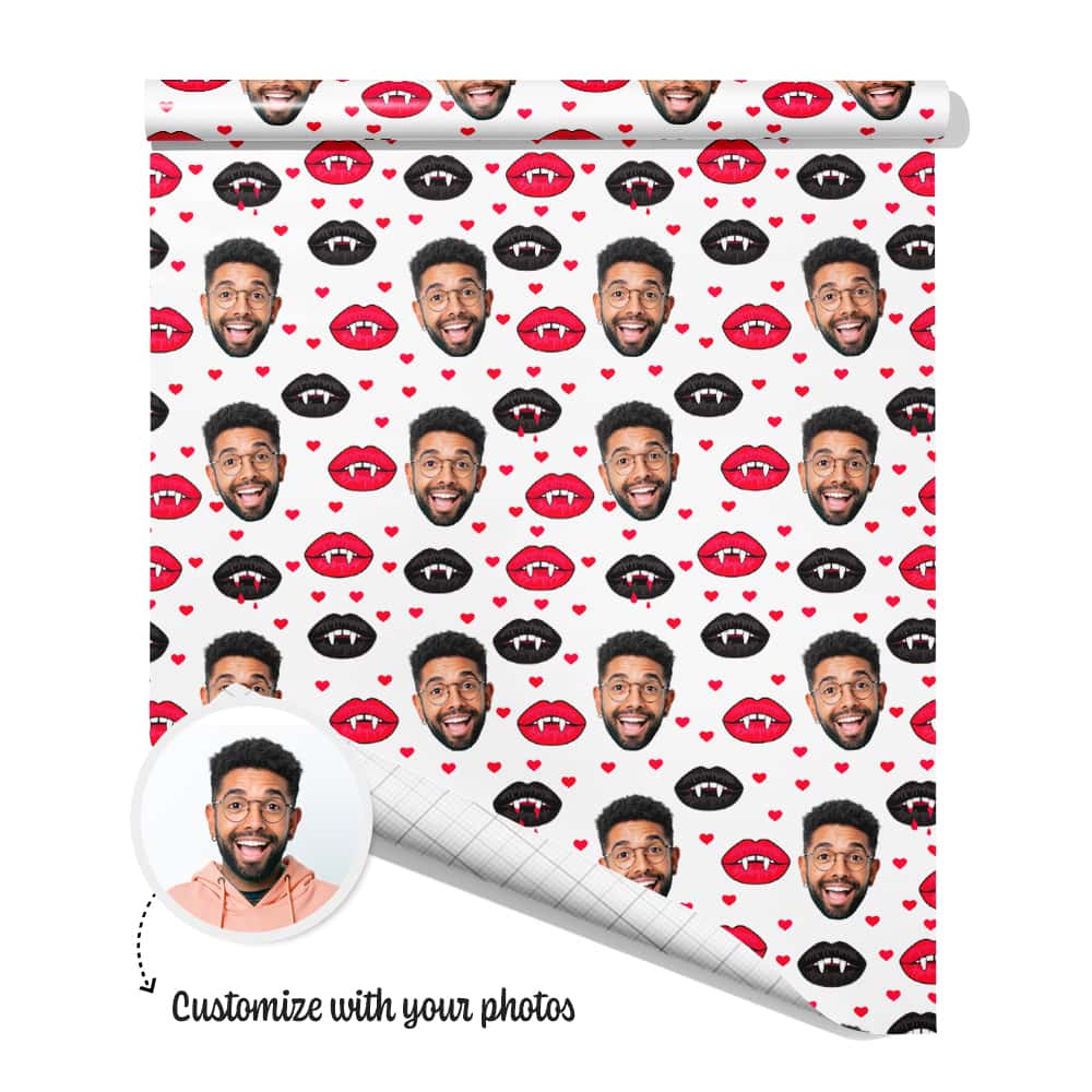 vampire lip gift wrap