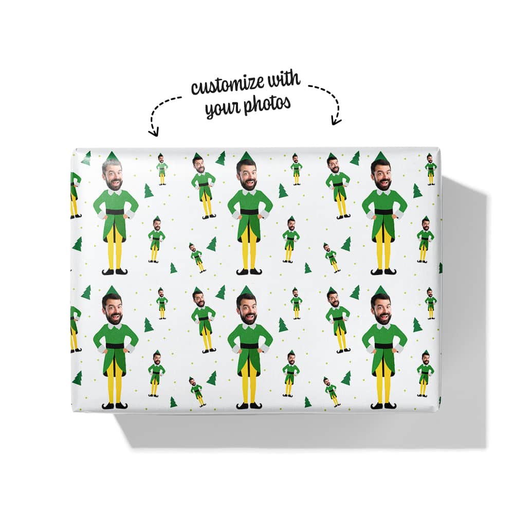 elf wrapping paper box